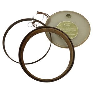 American Rawhide Co calfskin Drum head york JK Sons drum Case Amrawco 1950s